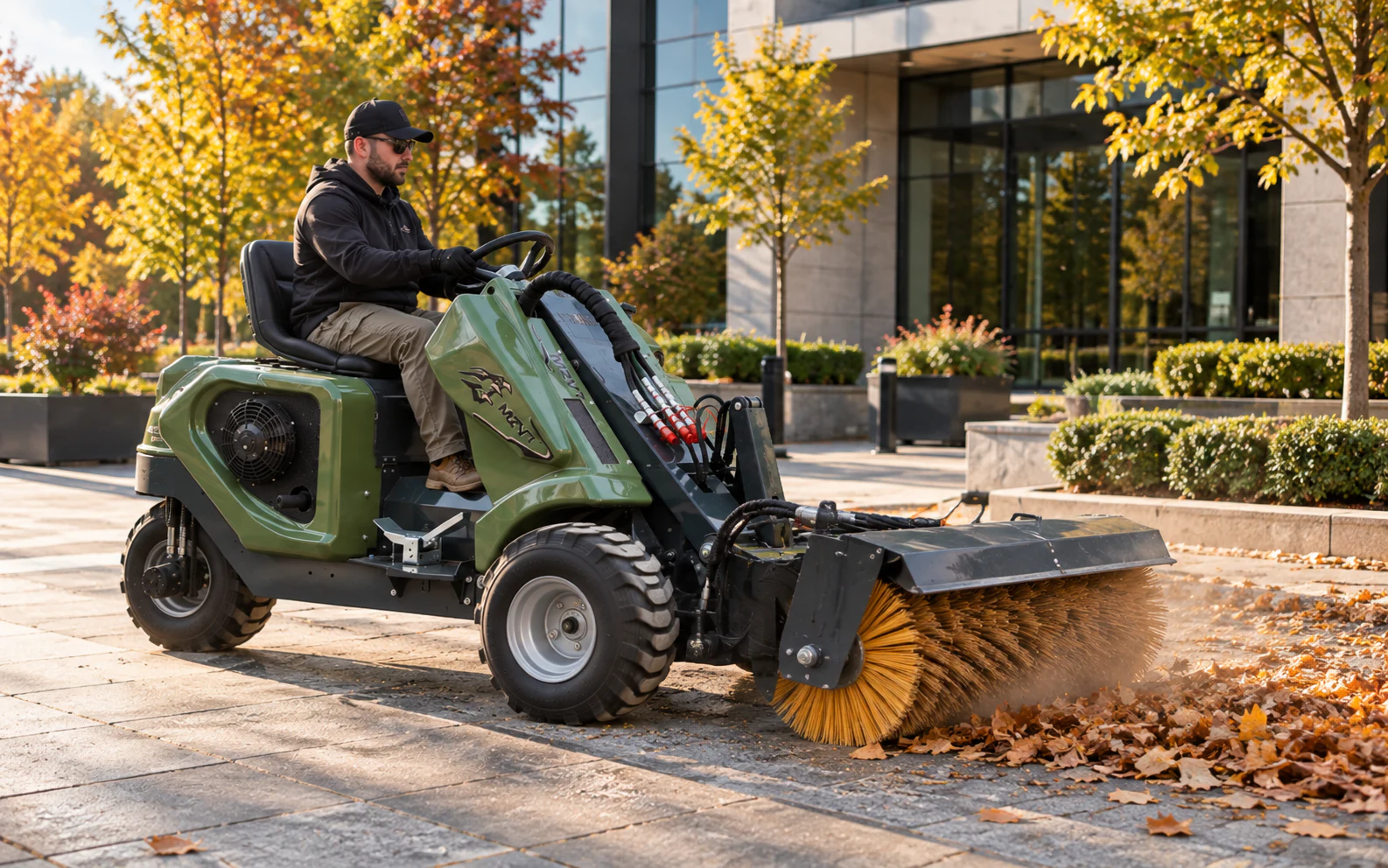 TYPHON MZVT maintaining an estate driveway and paved surface