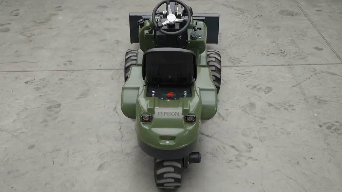 Three-Wheel Steering Demonstration 0-360 Degrees